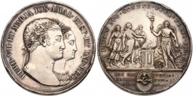 Spain. Marriage Medal, 1819. VF