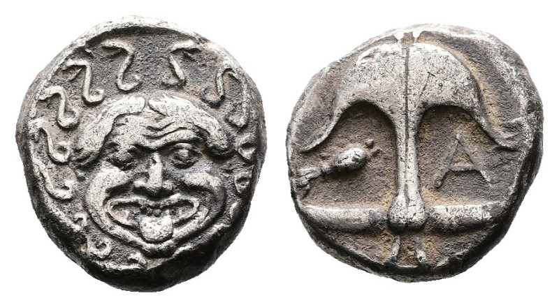 Thrace. Apollonia Pontika, circa 470-435 BC. AR Drachm (Silver, 12.4 mm, 3.15 g....