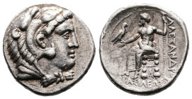 Macedon, kings. Alexander III ‘the Great’, 336-323 BC. AR Tetradrachm (Silver, 26.5 mm, 17.19 g). Arados mint, struck under Menes or Laomedon, circa 3...