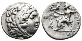 Macedon, kings. Alexander III ‘the Great’, 336-323 BC. AR Tetradrachm (Silver, 29.5 mm, 15.09 g.). Mesambria mint, circa 225-175 BC. Head of Herakles ...