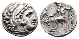Macedon, kings. Alexander III ‘the Great’, 336-323 BC. AR Drachm (Silver, 16.5 mm, 4.18 g.). Posthumous issue, Teos mint, struck circa 310-301 BC. Hea...