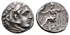Macedon, kings. Alexander III ‘the Great’, 336-323 BC. AR Drachm (Silver, 16.5 mm, 4.07 g.). Posthumous issue, Lampsakos mint, struck circa 323-317 BC...