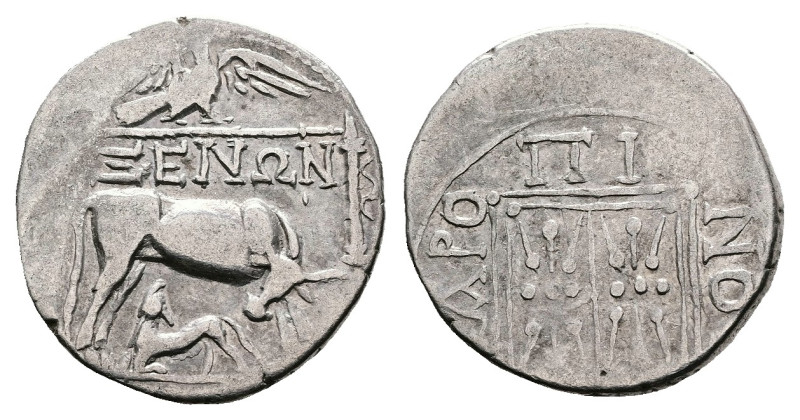 Illyria. Dyrrhachion, circa 229-100 BC. AR Drachm (Silver, 17.8 mm, 3.24 g.). Xe...