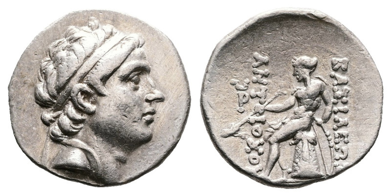 Seleukid. Antiochos III ‘the Great’, 223-187 BC. AR Drachm (Silver, 18.5 mm, 4.1...