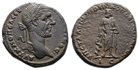 Moesia Inferior. Nicopolis ad Istrum. Macrinus, AD 217-218. AE Tetrassarion (Bronze, 25.6 mm, 11.86 g). Statius Longinus, consular legate. ΑΥΤ Κ Μ ΟΠΕ...