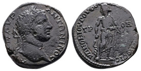 Moesia Inferior. Nicopolis ad Istrum. Elagabalus, AD 218-222. AE (Bronze, 25.2 mm, 12.49 g.). Novius Rufus, consular legate. AVT M AVP - ANTΩNINOC, la...