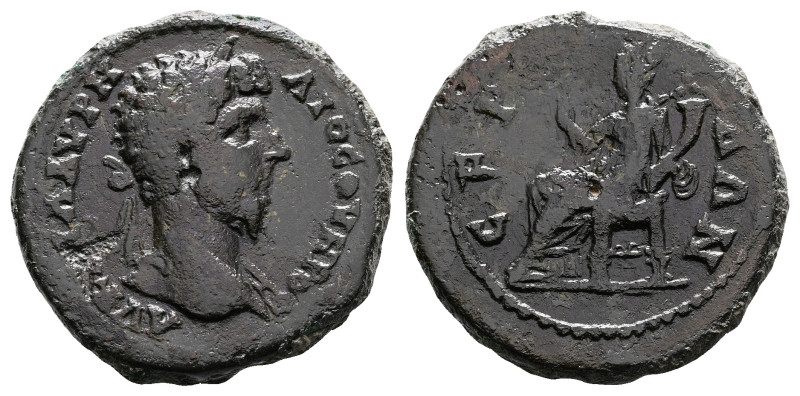 Thrace. Serdica, Lucius Verus, AD 161-169. AE (Bronze, 27.5 mm, 12.40 g.). ΑΥ ΚΑ...