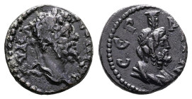 Thrace. Serdica, Septimius Severus, AD 193-211. AE (Bronze, 16.3 mm, 3.59 g.). AVT K Λ CЄΠ CЄVHPOC Π, laureate head of Septimius Severus to right. Rev...