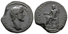 Thrace. Philippopolis. Antoninus Pius, AD 138-161. AE (Bronze, 31.8 mm, 20.31 g.). ΑΥ Τ AI ΑΔΡΙΑ ΑΝΤΩΝΕΙΝΟC, laureate head of Antoninus Pius to right....