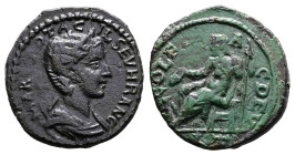 Thrace. Deultum. Otacilia Severa, Augusta, AD 244-249. AE (Bronze, 22.2 mm, 5.81 g.). MARCIA OTACIL SEVHRA AVG, diademed and draped bust of Otacilia S...