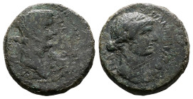 Macedonia. Thessalonika. Tiberius, AD 14-37. AE (Bronze, 22.6 mm, 9.29 g.). Struck ca. AD 22-3 and later. ΤΙ ΚΑΙΣΑΡ ΣΕΒΑΣΤΟΣ; head of Tiberius to righ...