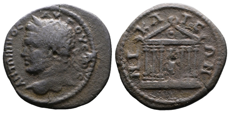 Caracalla, AD 198-217. Nicaea, Bithynia. Bronze (24 mm, 6.09 g.). ANTΩNINOC AYΓO...