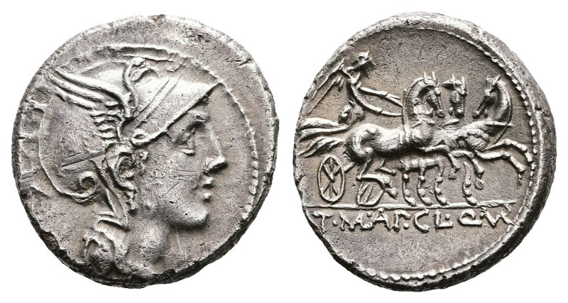 Appius Claudius Pulcher, T Manlius Mancinus and Q Urbinus, 111-110 BC. Rome. Sil...