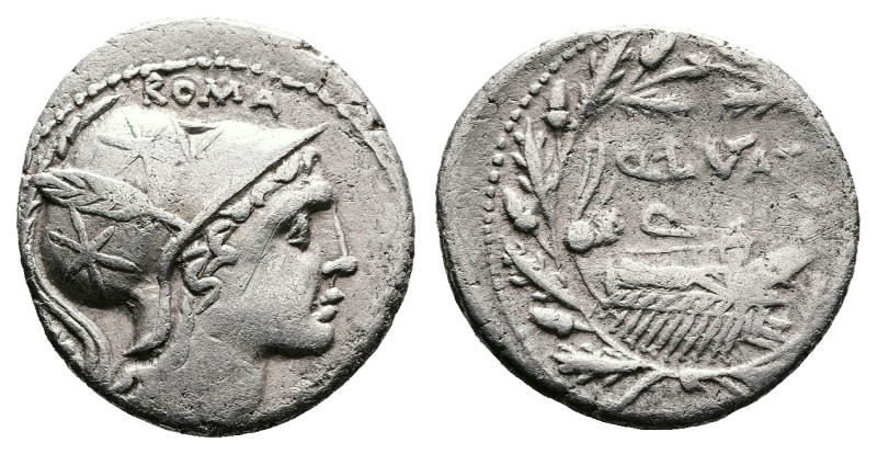 Q. Lutatius Cerco, 109-108 BC. Rome. Silver Denarius (19 mm. 3.59 g.). ROMA CERC...