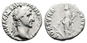 Nerva, AD 96-98. Rome. Silver Denarius (16 mm, 3.54 g.). IMP NERVA CAES AVG P M TR P II COS III P P, laureate head of Nerva to right. Rev. FORTVNA AVG...