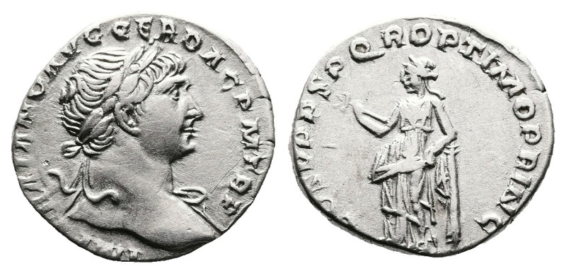 Trajan, AD 103-111. Rome. Silver Denarius (17,5 mm, 3.01 g.). IMP TRAIANO AVG GE...