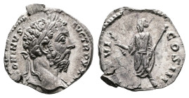 Marcus Aurelius, AD 172. Rome. Silver Denarius (19 mm, 2.90 g.) . M AVRELIVS AVG TR P XXVI, laureate head of Marcus Aurelius to right. Rev. IMP VI COS...