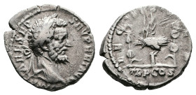 Septimius Severus, AD 193. Rome. Silver Denarius (18 mm, . IMP CAE L SEP SEV PERT AVG, laureate head of Septimius Severus to right. Rev. LEG I MIN, TR...