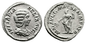Julia Domna, AD 211-217. Struck under Caracalla. Rome. Silver Denarius (19 mm, 2.87 g.). IVLIA PIA FELIX AVG, draped bust of Julia Domna to right. Rev...