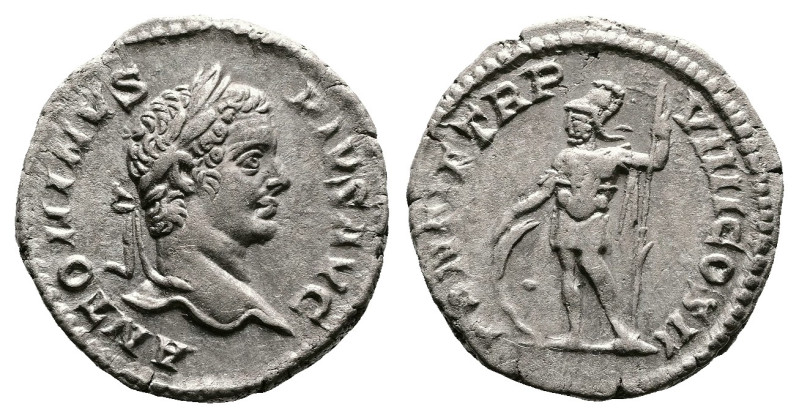 Caracalla, AD 206. Rome. Silver Denarius. (19 mm, 3.24 g.). ANTONINVS PIVS AVG, ...