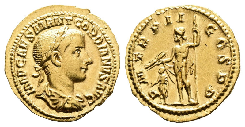 Gordian III, AD 239. Rome. Gold Aureus (20 mm, 5.08 g.). IMP CAES M ANT GORDIANV...
