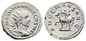 Trajan Decius, AD 249-250. Rome. Silver Antoninianus. (33 mm, 4.01 g.). IMP C M Q TRAIANVS DECIVS AVG, radiate, draped and cuirassed bust of Trajan De...