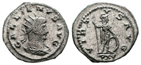 Gallienus, AD 267. Sole Reign. Antioch. Silvered Billon Antoninianus. (22 mm, 4.29 g.). GALLIENVS AVG, radiate, draped and cuirassed bust of Gallienus...