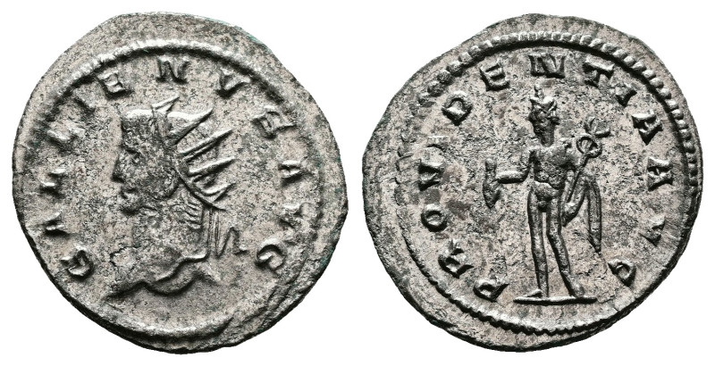Gallienus, AD 265. Sole Reign. Antioch. Silvered Billon Antoninianus. (23 mm, 3....