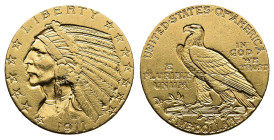 USA. 5 Dollars 1911, Philadelphia. Indian Head. Gold. (8.36 g.). KM 129. EF.