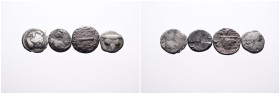 4 Greek Silver coins. SOLD AS SEEN, NO RETURN!