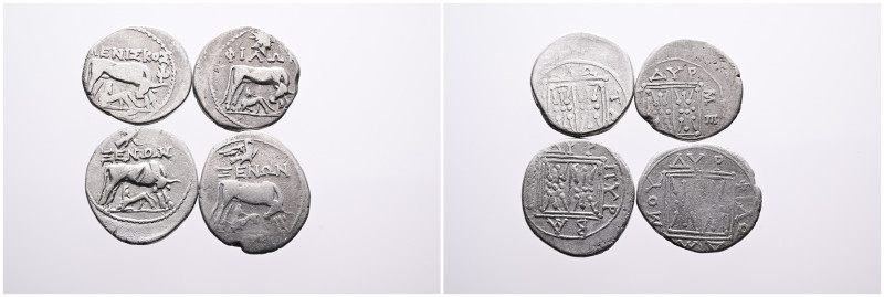 4 Greek Silver coins. SOLD AS SEEN, NO RETURN!