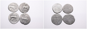 4 Greek Silver coins. SOLD AS SEEN, NO RETURN!