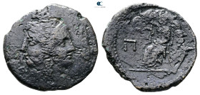 Bruttium. Rhegion circa 215-150 BC. Pentonkion Æ