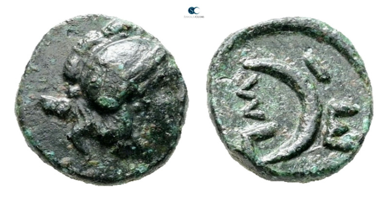 Troas. Sigeion circa 400-200 BC. 
Bronze Æ

10 mm, 1,29 g



Very Fine