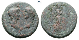 Ionia. Smyrna. Nero with Agrippina Junior AD 54-68. Bronze Æ