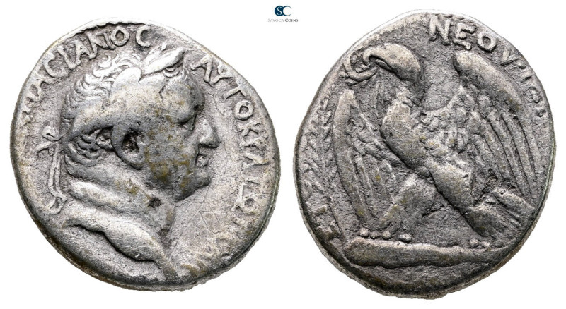 Seleucis and Pieria. Antioch. Vespasian AD 69-79. 
Tetradrachm AR

26 mm, 14,...