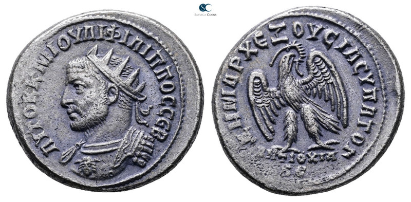 Seleucis and Pieria. Antioch. Philip I Arab AD 244-249. 
Billon-Tetradrachm

...
