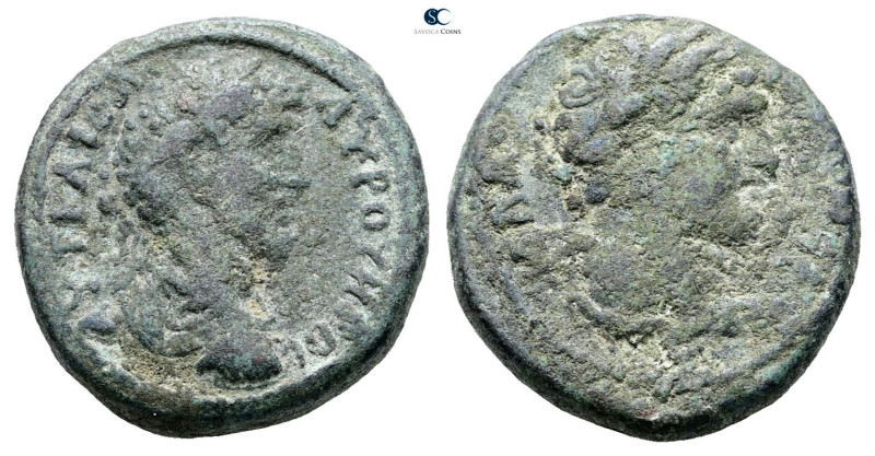 Decapolis. Gadara. Marcus Aurelius AD 161-180. 
Bronze Æ

26 mm, 13,58 g

...