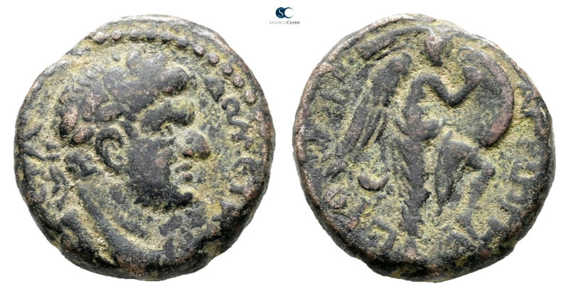 Judaea. Tiberias. Domitian AD 81-96. 
Bronze Æ

17 mm, 5,34 g



Nearly V...