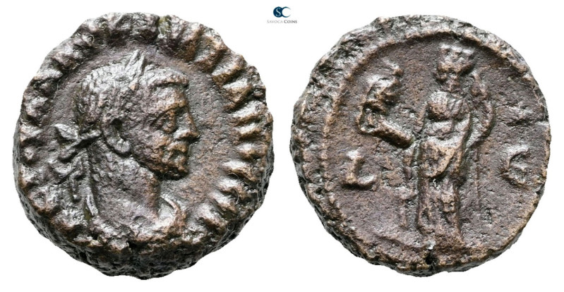 Egypt. Alexandria. Diocletian AD 284-305. 
Potin Tetradrachm

19 mm, 6,56 g
...