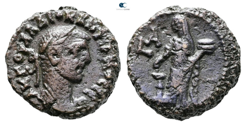 Egypt. Alexandria. Diocletian AD 284-305. 
Potin Tetradrachm

1 mm, 7,44 g
...