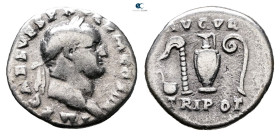 Vespasian AD 69-79. Rome. Denarius AR