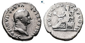 Vespasian AD 69-79. Rome. Denarius AR