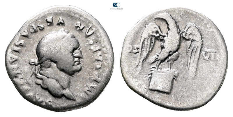 Vespasian AD 69-79. Rome
Denarius AR

19 mm, 3,15 g



Nearly Very Fine