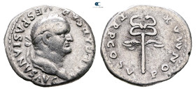 Vespasian AD 69-79. Rome. Denarius AR