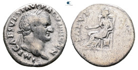 Vespasian AD 69-79. Rome. Denarius AR