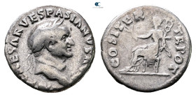 Vespasian AD 69-79. Rome. Denarius AR