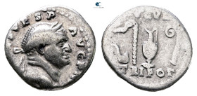 Vespasian AD 69-79. Rome. Denarius AR