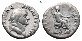 Vespasian AD 69-79. Rome. Denarius AR