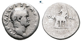 Vespasian AD 69-79. Rome. Denarius AR